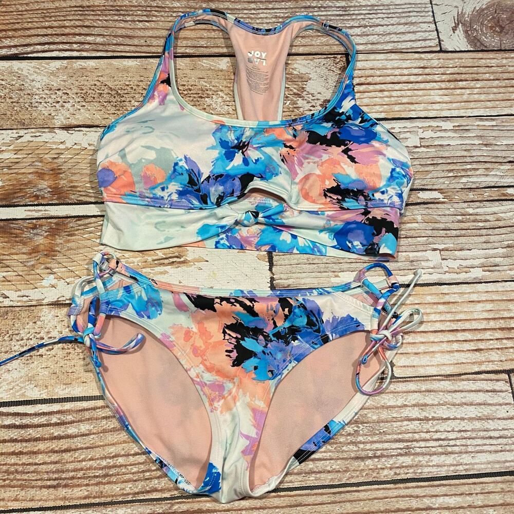 JoyLab floral bikini swimsuit size large